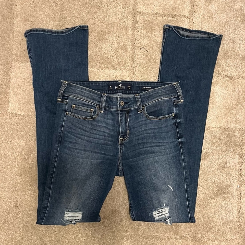 Hollister ripped bootcut/flare jeans